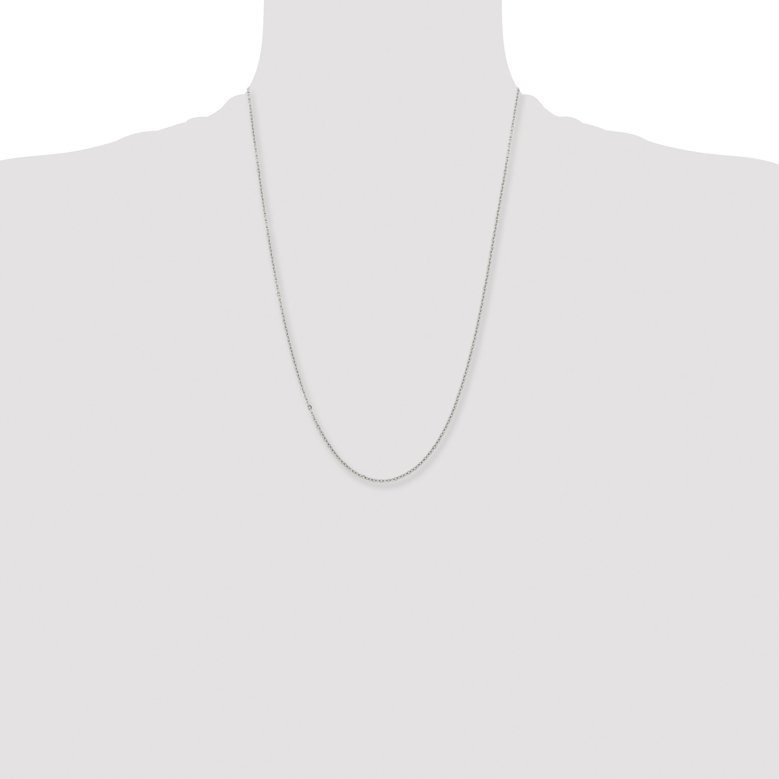 Chisel Stainless Steel Polished 2.3mm Cable Chain