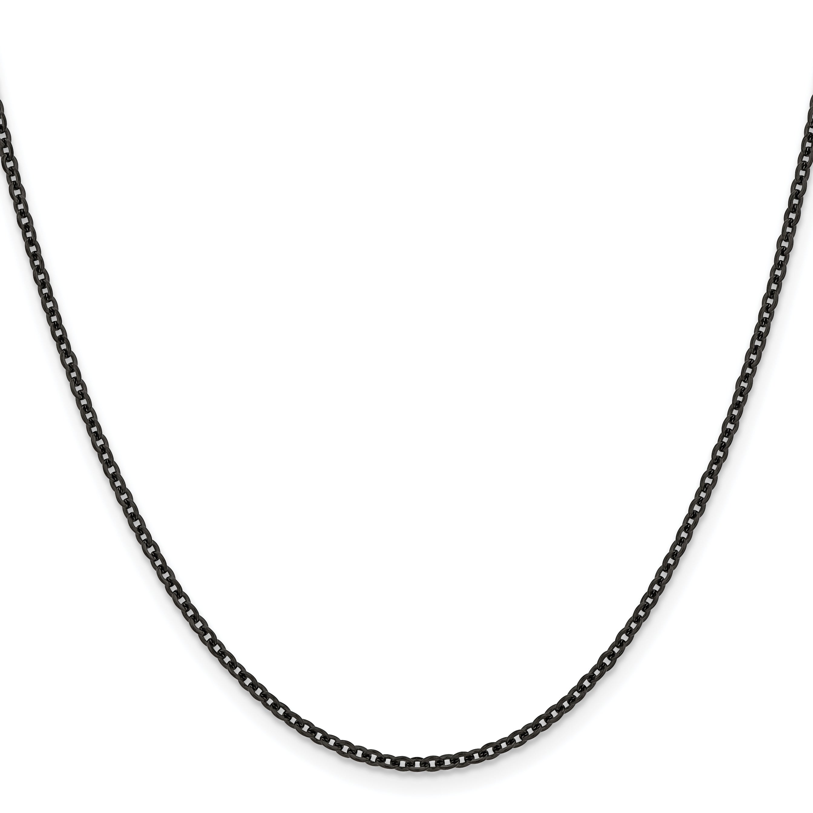 Stainless Steel Cable Chain Necklace 2.3mm Secondary image