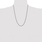 Chisel Stainless Steel Polished Black IP-plated 2.3mm Cable Chain