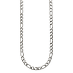 Chisel Stainless Steel Polished 6mm 24 inch Figaro Chain