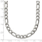 Chisel Stainless Steel Polished 6mm 24 inch Figaro Chain