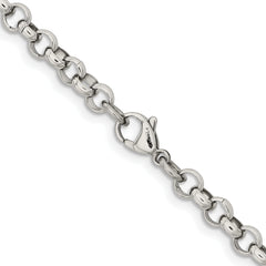 Chisel Stainless Steel Polished 6mm 24 inch Rolo Chain