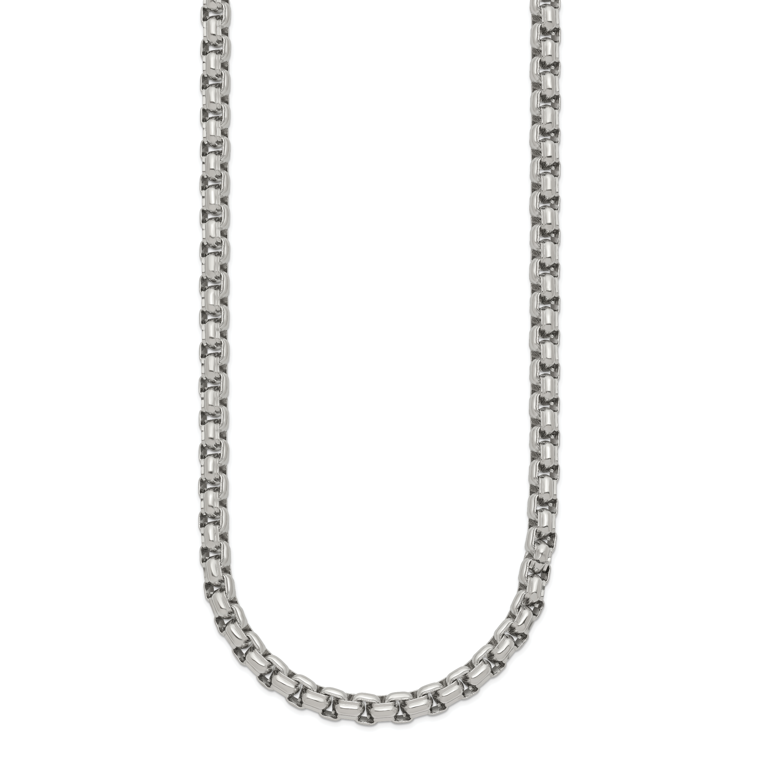 Chisel Stainless Steel Polished 24 inch Fancy Box Chain Secondary image