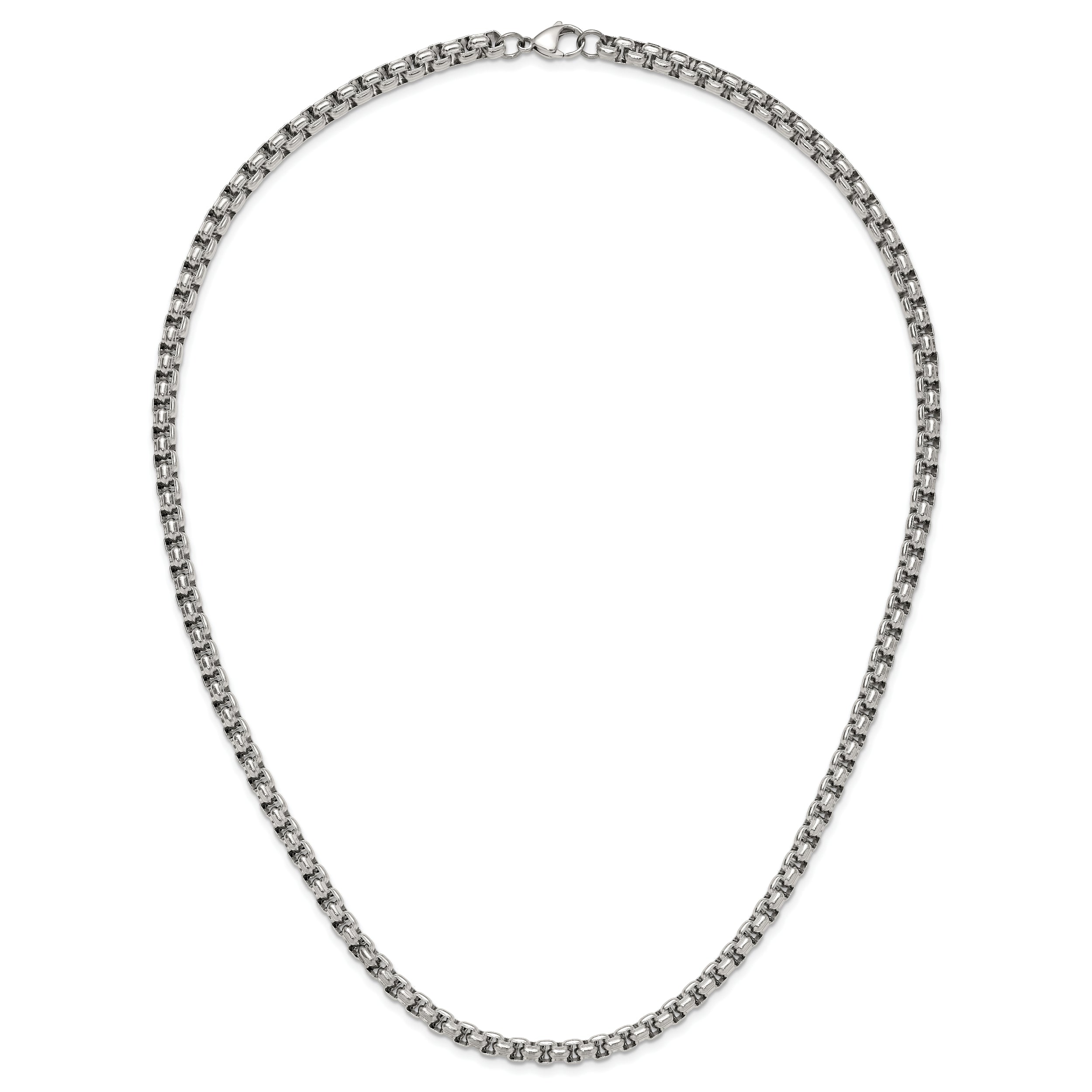 Chisel Stainless Steel Polished 24 inch Fancy Box Chain