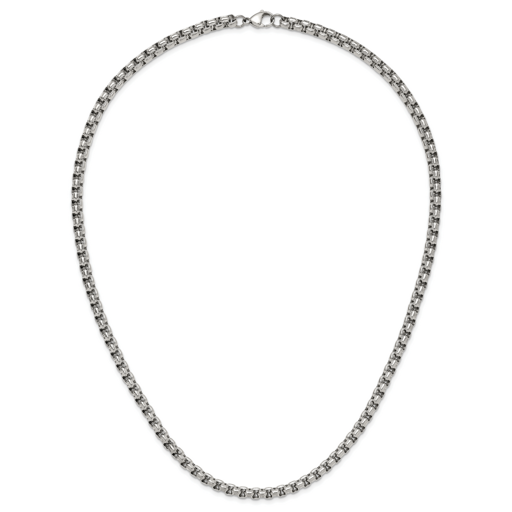 Chisel Stainless Steel Polished 24 inch Fancy Box Chain