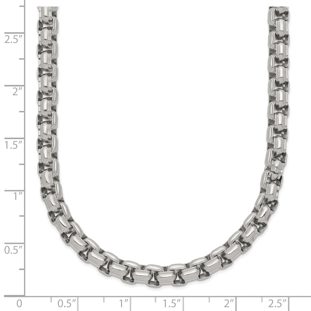 Chisel Stainless Steel Polished 24 inch Fancy Box Chain