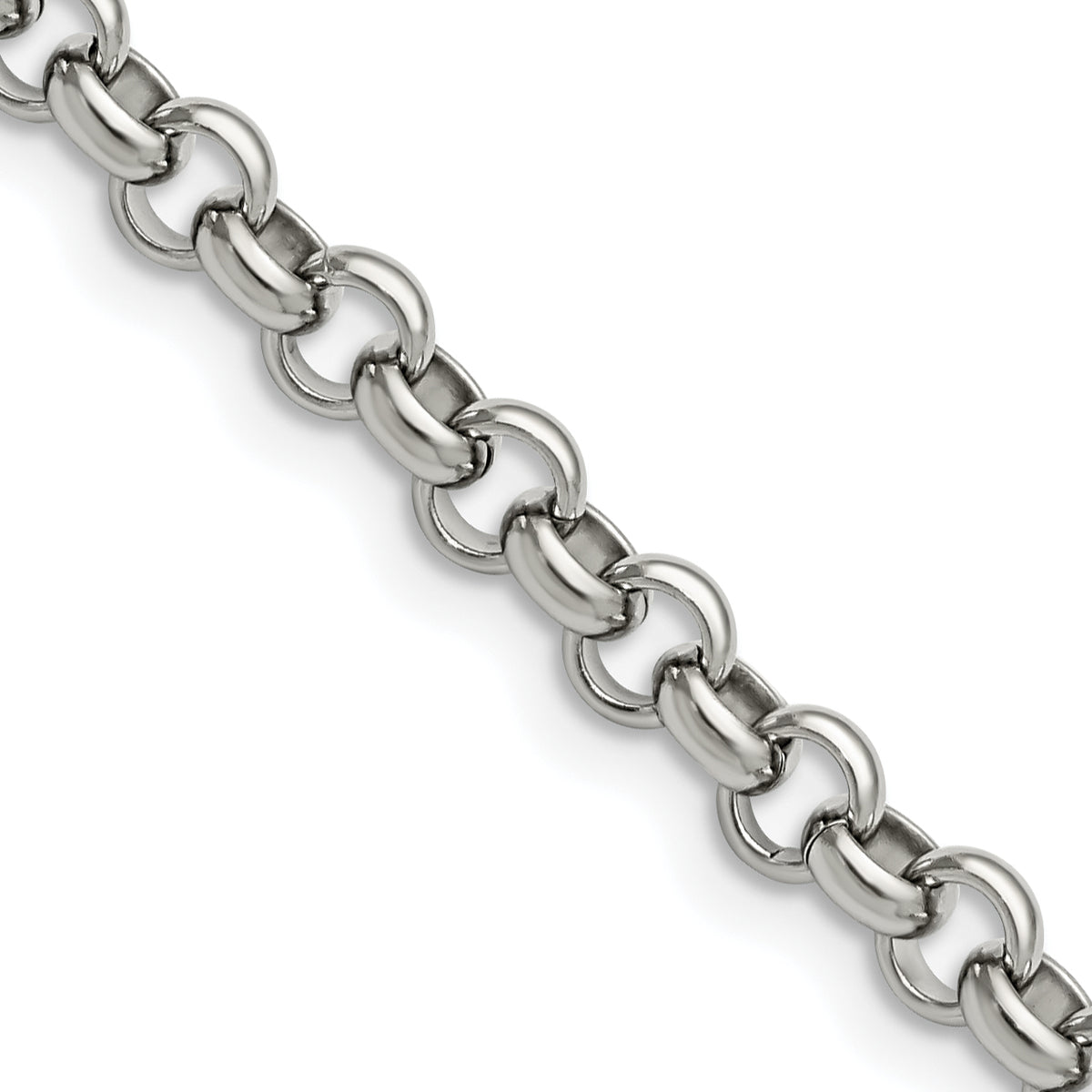 Chisel Stainless Steel Polished 6mm 24 inch Rolo Chain