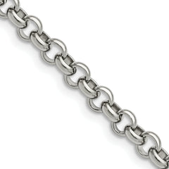 Chisel Stainless Steel Polished 6mm 24 inch Rolo Chain