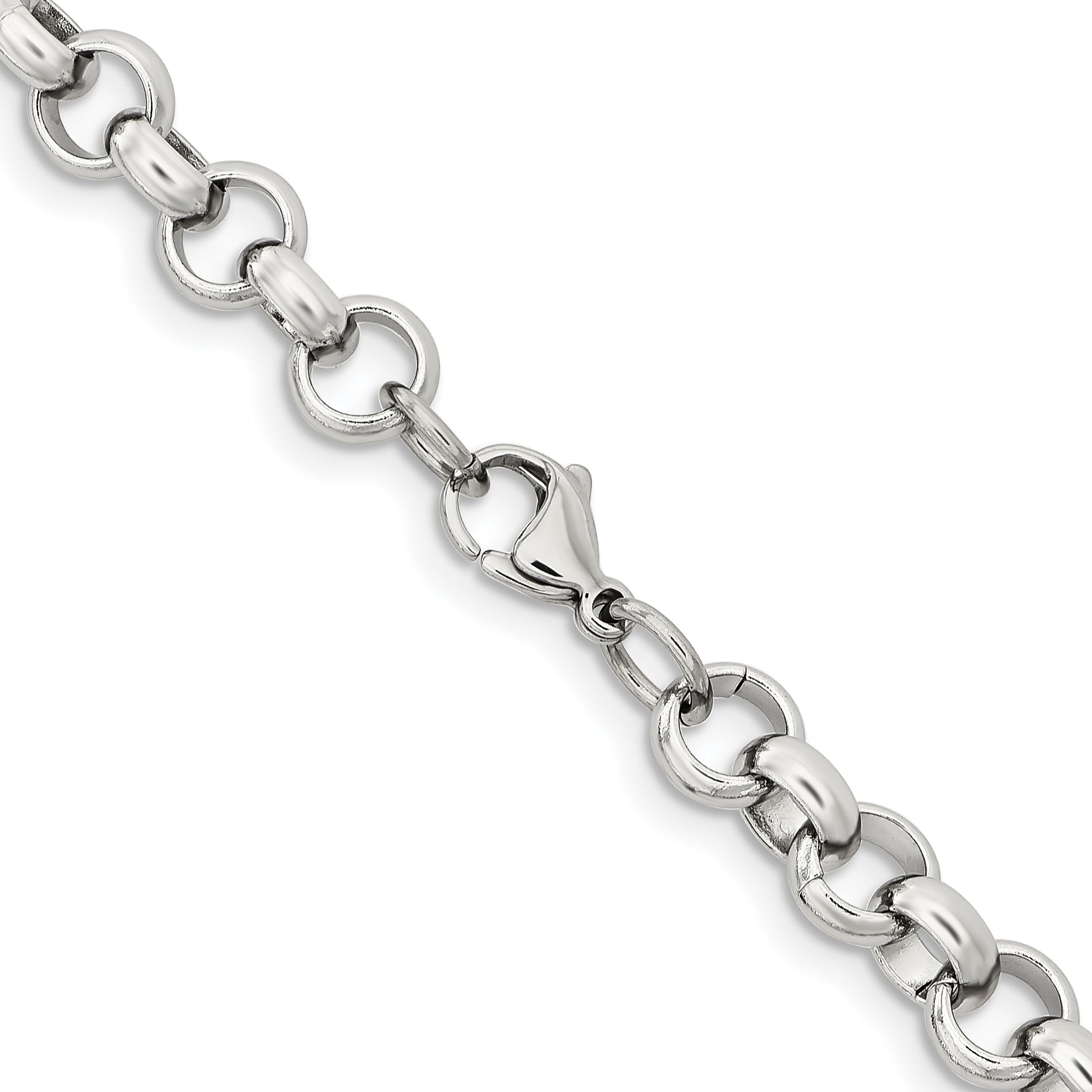 Chisel Stainless Steel Polished 8mm Rolo Chain