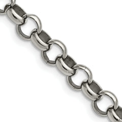 Chisel Stainless Steel Polished 8mm 18 inch Rolo Chain