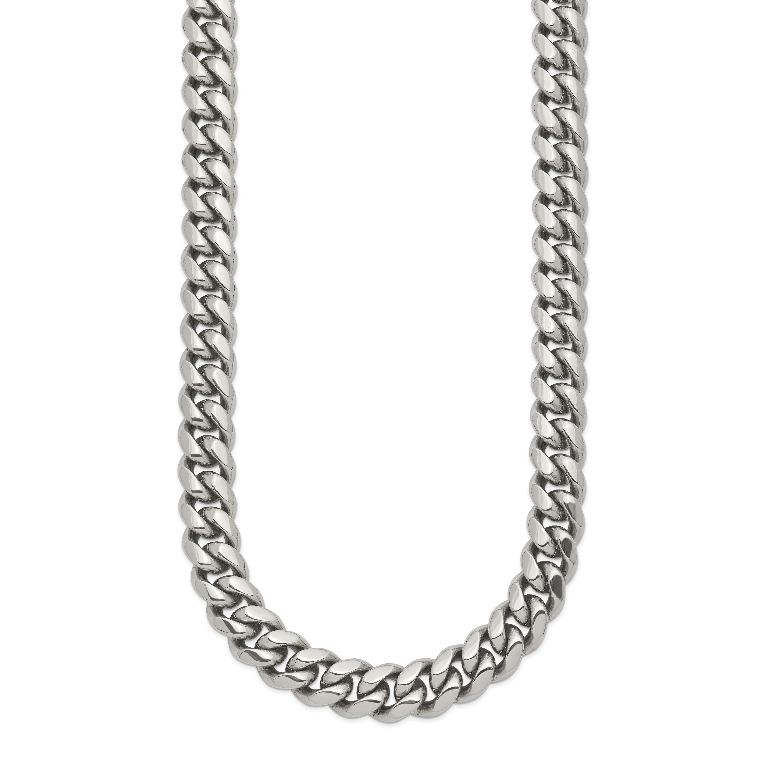 Chisel Stainless Steel Polished 24 inch Curb Chain Necklace Secondary image