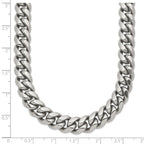 Chisel Stainless Steel Polished 24 inch Curb Chain Necklace