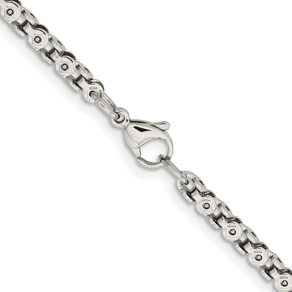 Women's Stainless Steel Open Link Chain Necklace 3.75mm