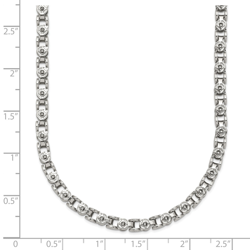 Women's Stainless Steel Open Link Chain Necklace 3.75mm
