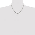 Women's Stainless Steel Open Link Chain Necklace 3.75mm