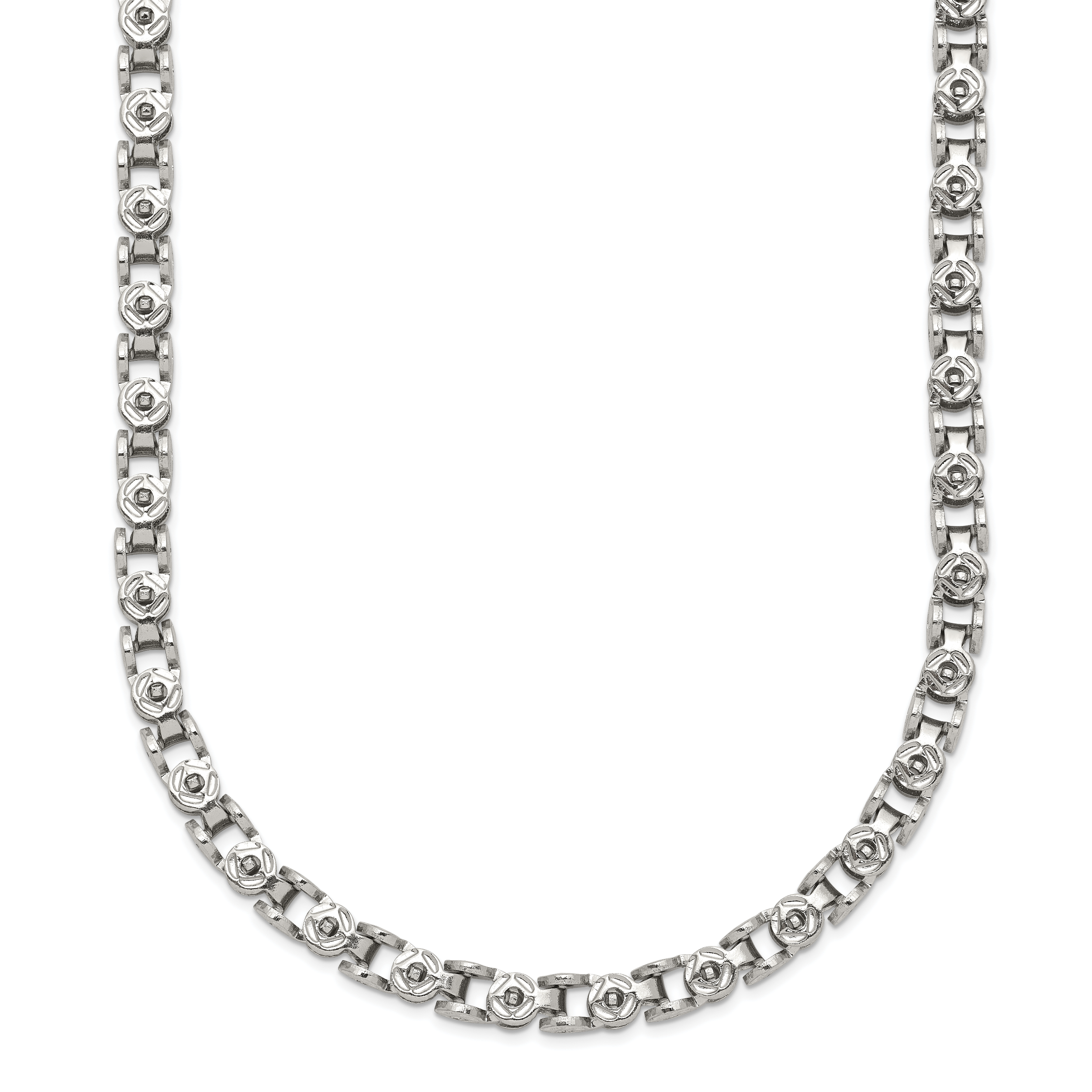 Women's Stainless Steel Open Link Chain Necklace 3.75mm