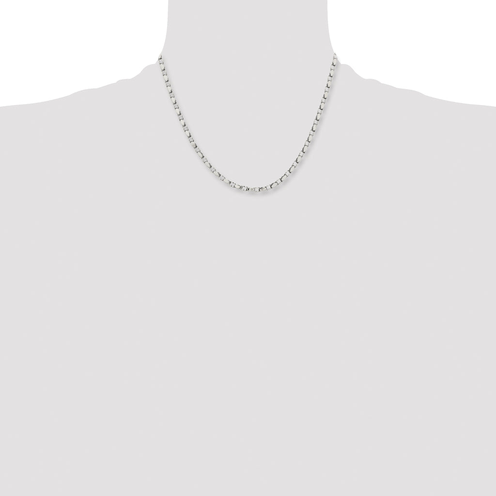 Stainless Steel Polished Fancy Link 18in Chain