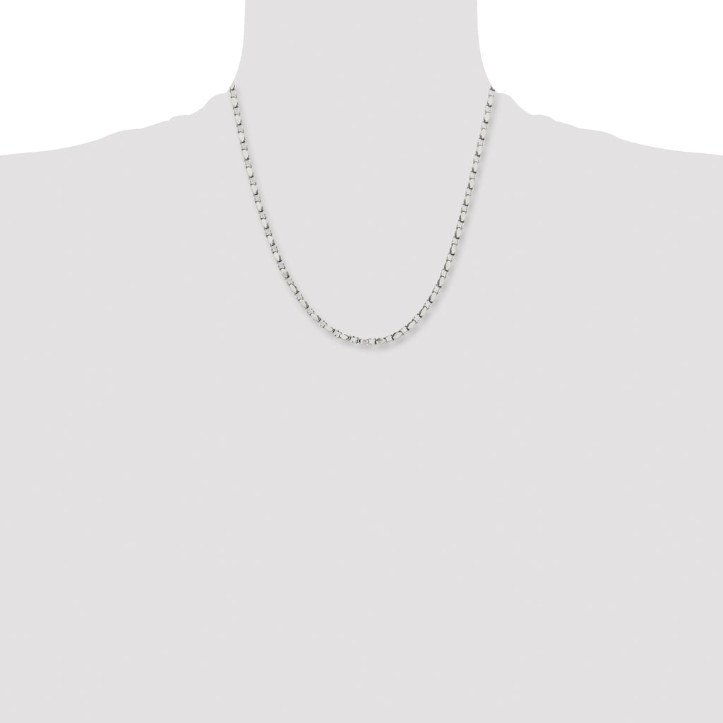 Stainless Steel Polished Fancy Link 20in Chain