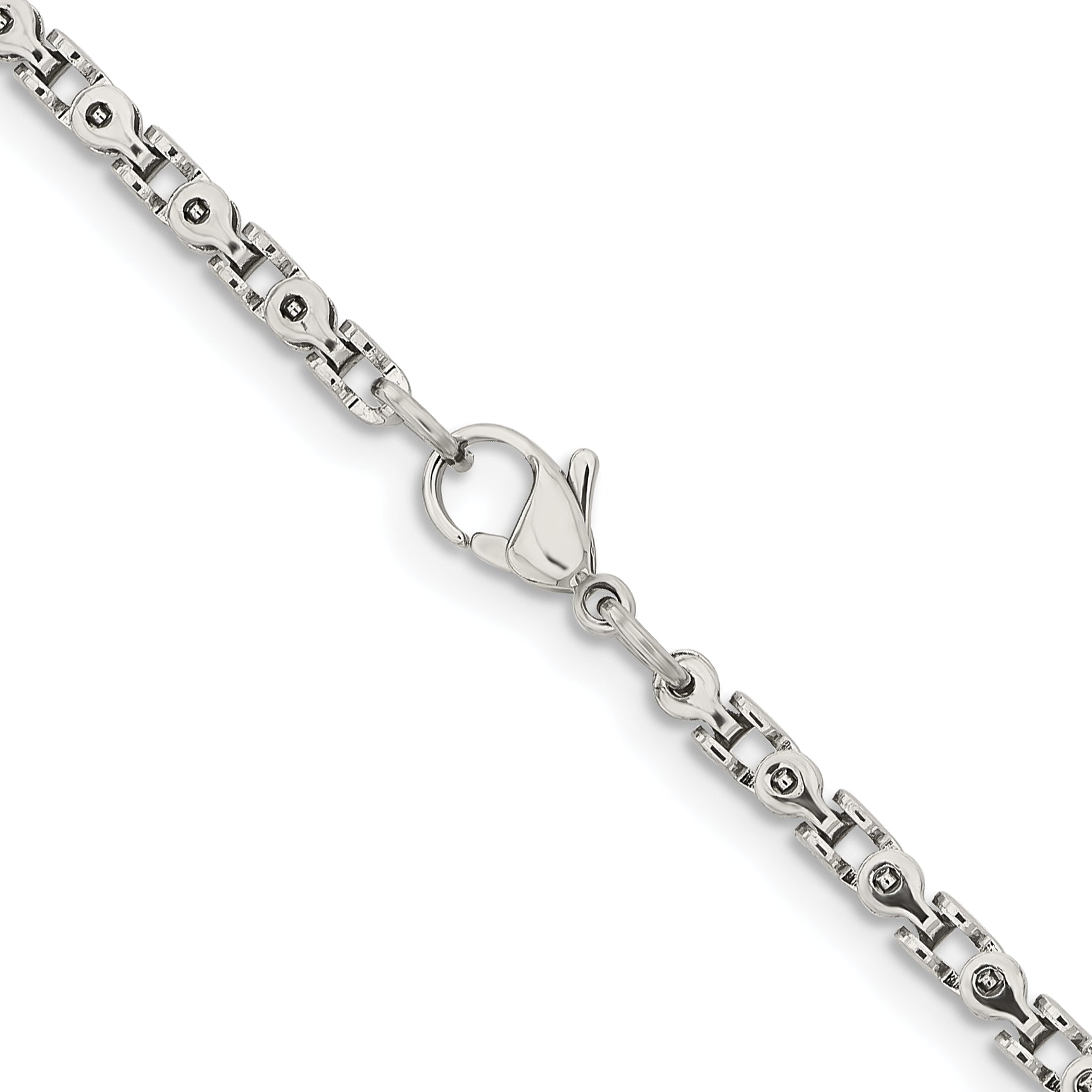 Women's Stainless Steel Open Link Chain Necklace 3.15mm