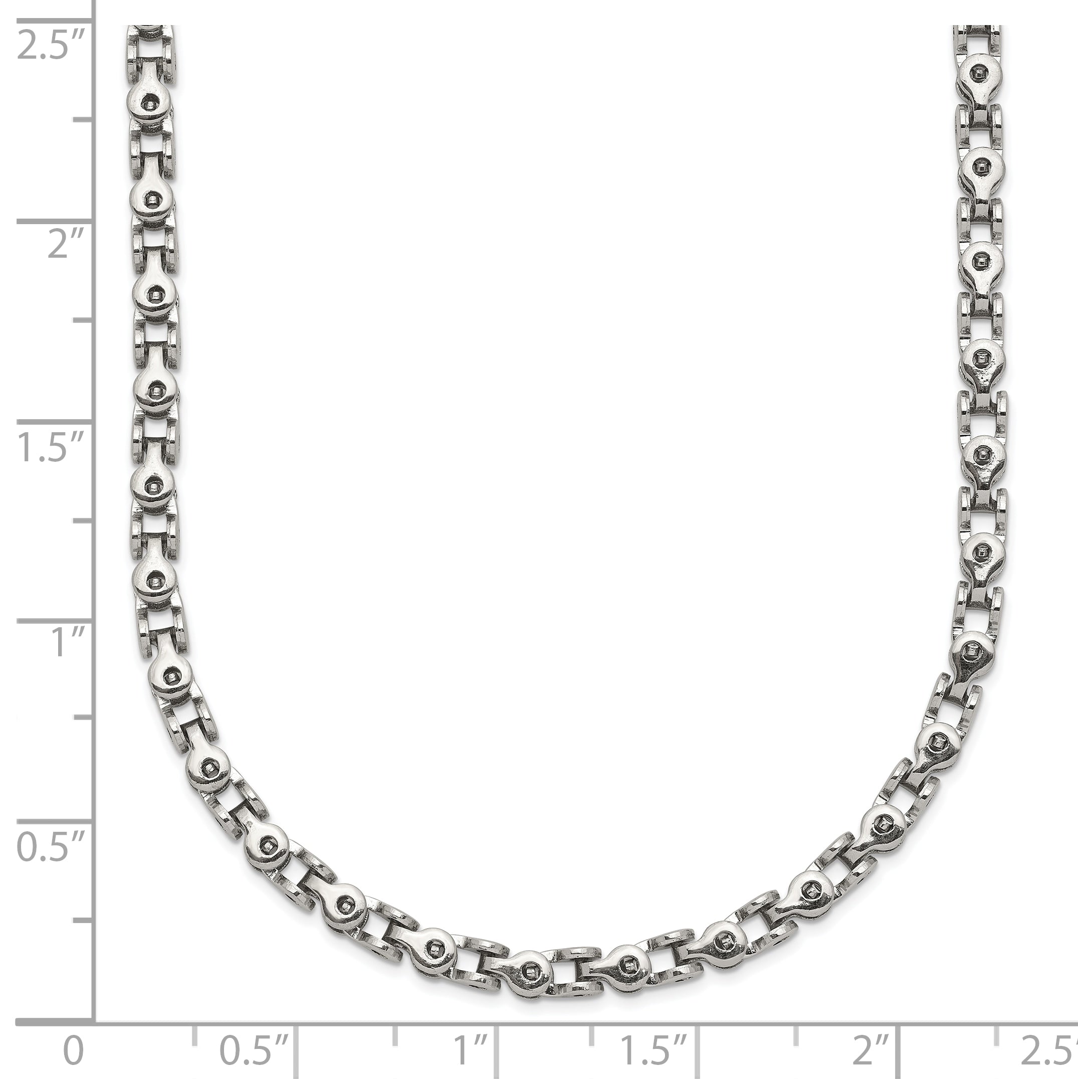 Chisel Stainless Steel Polished 22 inch Fancy Link Chain