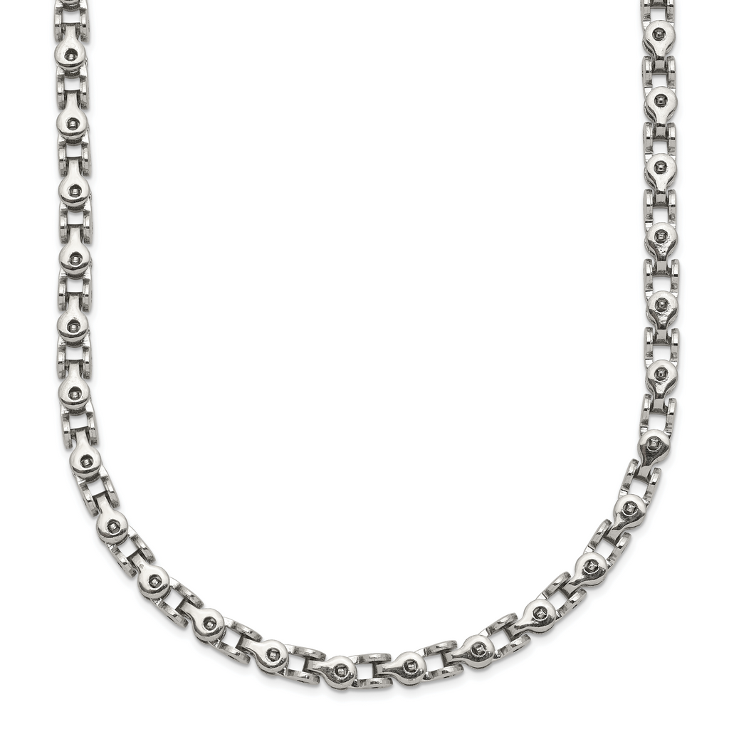 Chisel Stainless Steel Polished Fancy Link Chain