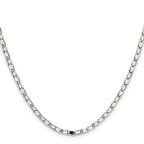 Women's Stainless Steel Open Link Chain Necklace 2.5mm