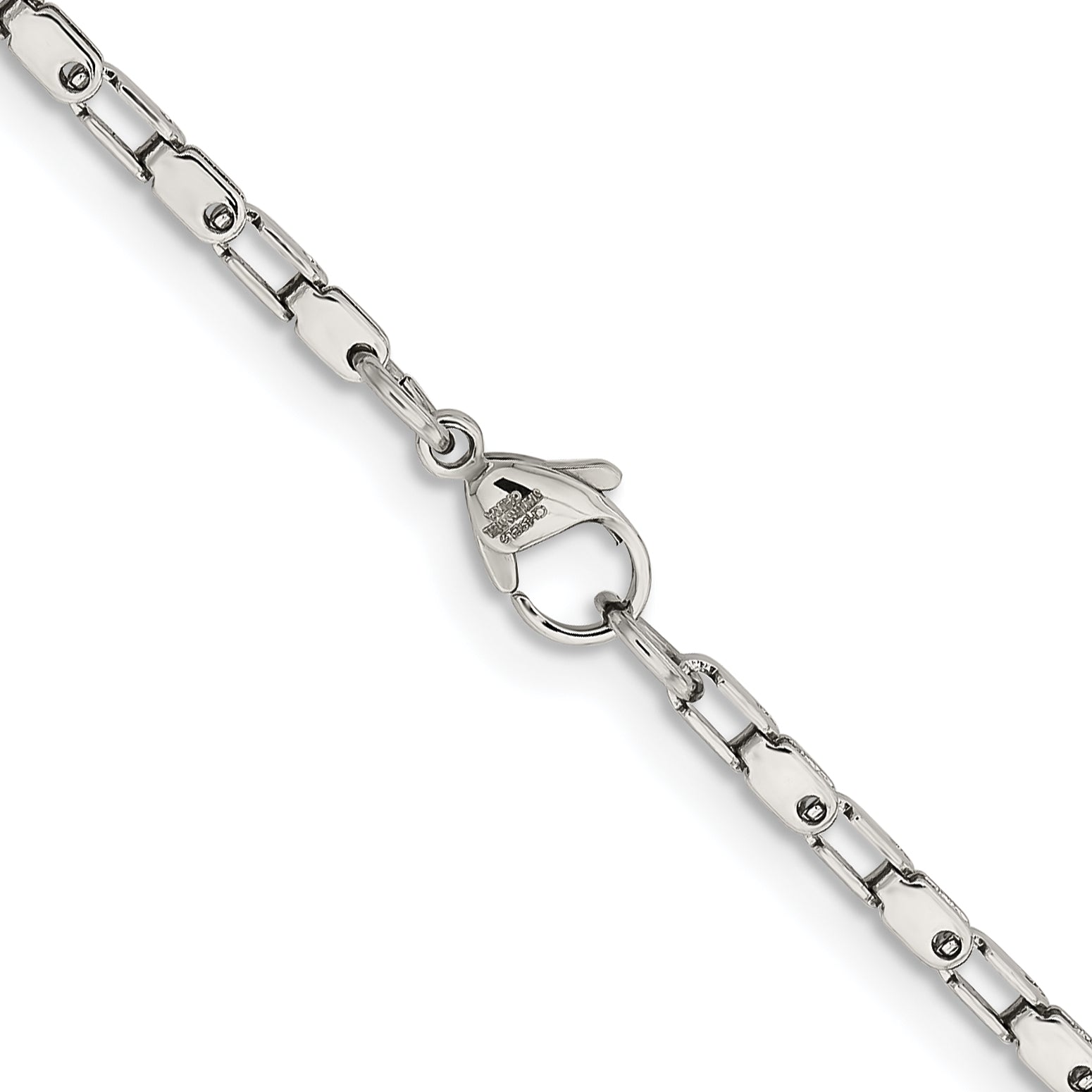 Women's Stainless Steel Open Link Chain Necklace 2.5mm