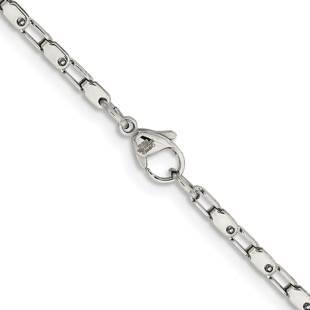 Chisel Stainless Steel Polished Fancy Link Chain