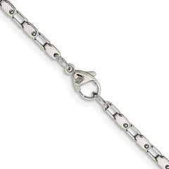 Chisel Stainless Steel Polished 22 inch Fancy Link Chain