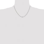 Women's Stainless Steel Open Link Chain Necklace 2.5mm