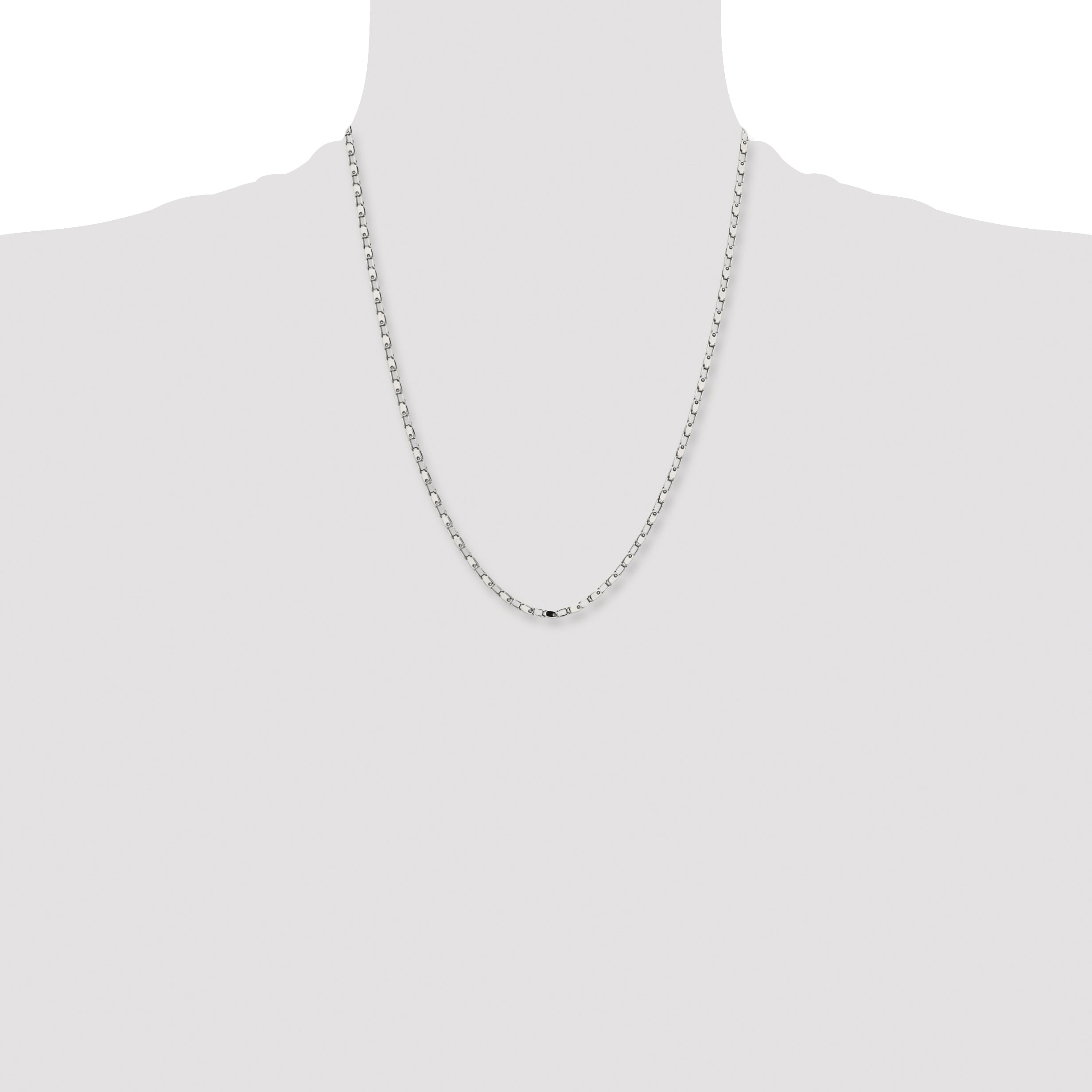 Chisel Stainless Steel Polished 22 inch Fancy Link Chain