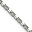 Women's Stainless Steel Open Link Chain Necklace 2.5mm