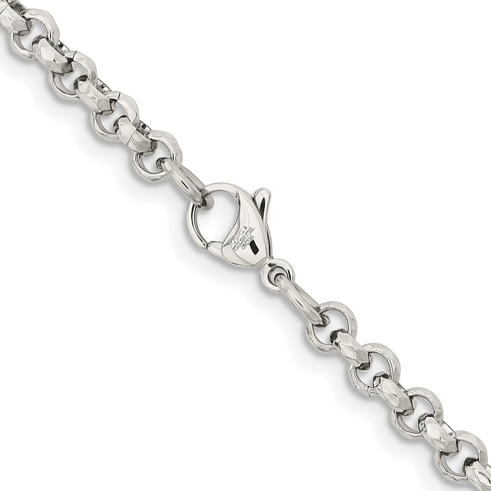 Stainless Steel Rolo Chain Necklace 5mm