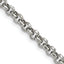 Chisel Stainless Steel Polished and Textured Fancy Rolo Chain