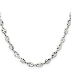 Stainless Steel Polished Fancy Link 22in Chain