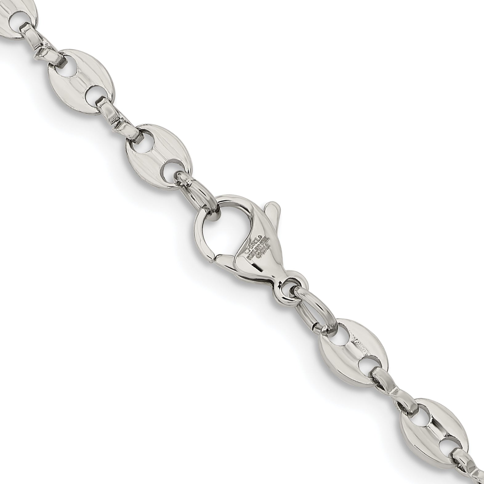 Stainless Steel Polished Fancy Link 22in Chain