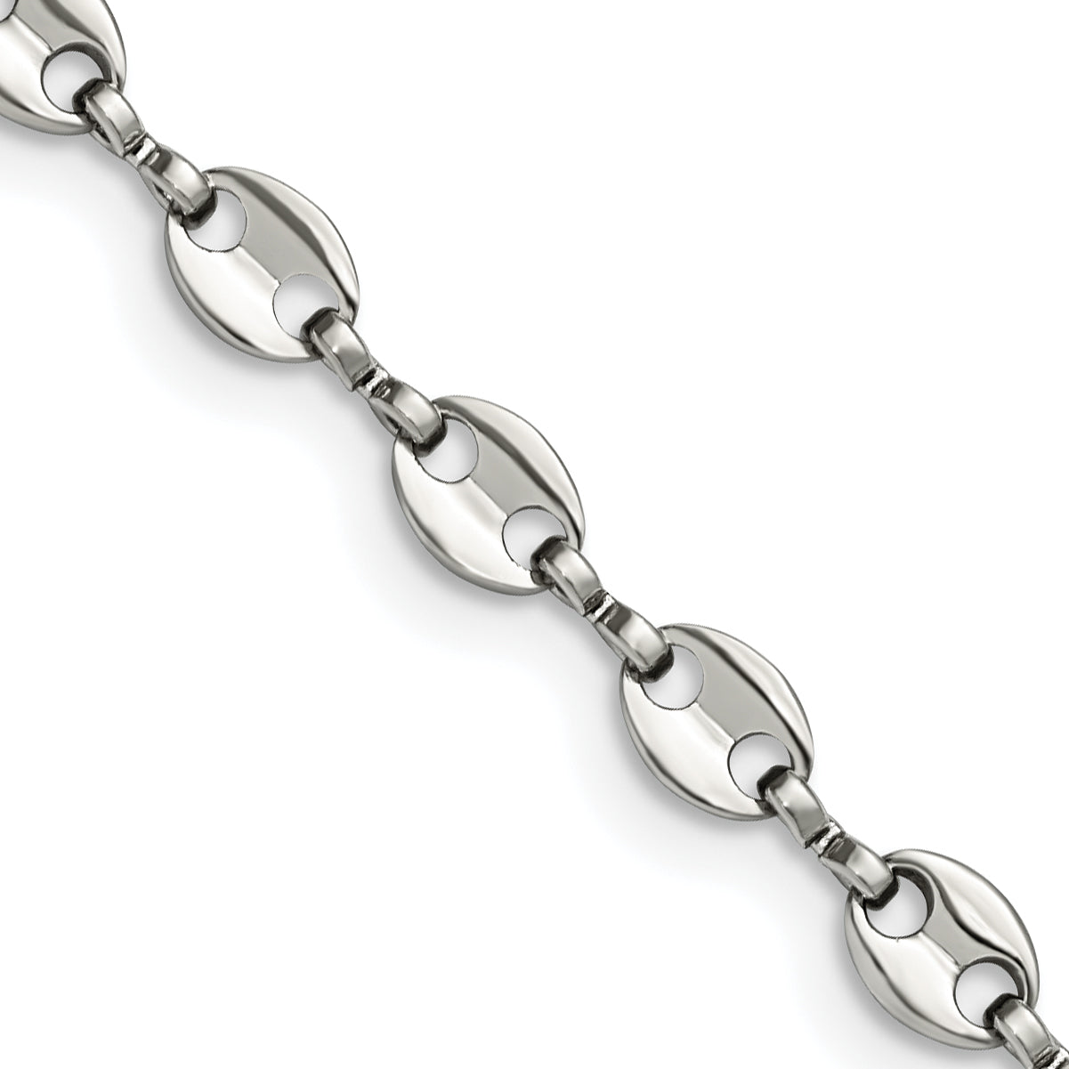 Stainless Steel Polished Fancy Link 22in Chain