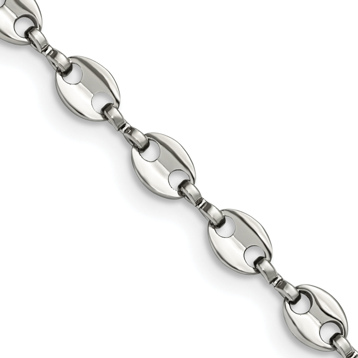 Stainless Steel Polished Fancy Link 22in Chain