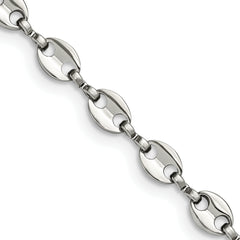 Stainless Steel Polished Fancy Link 22in Chain