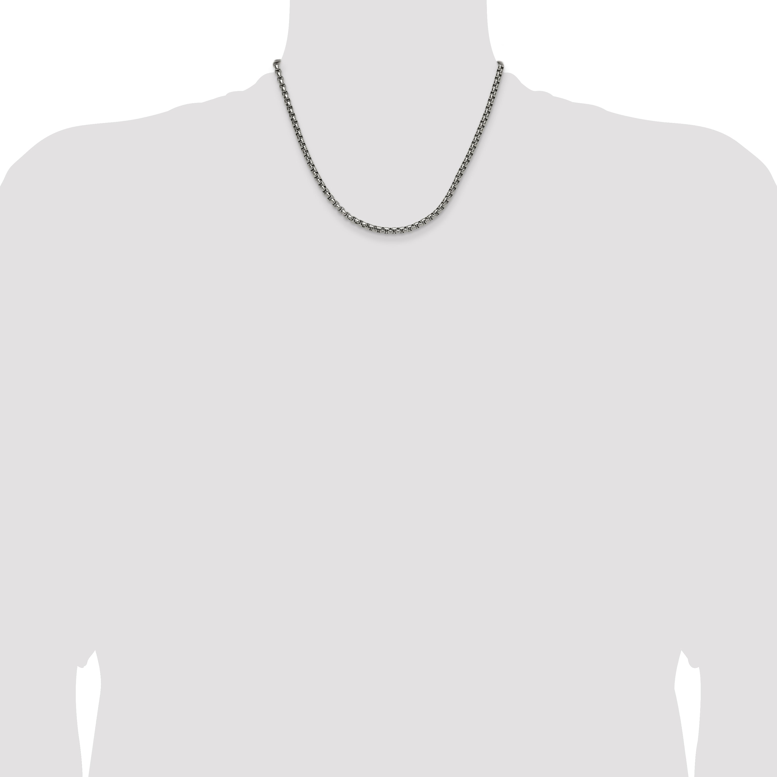 Stainless Steel Box Chain Necklace 3.9mm