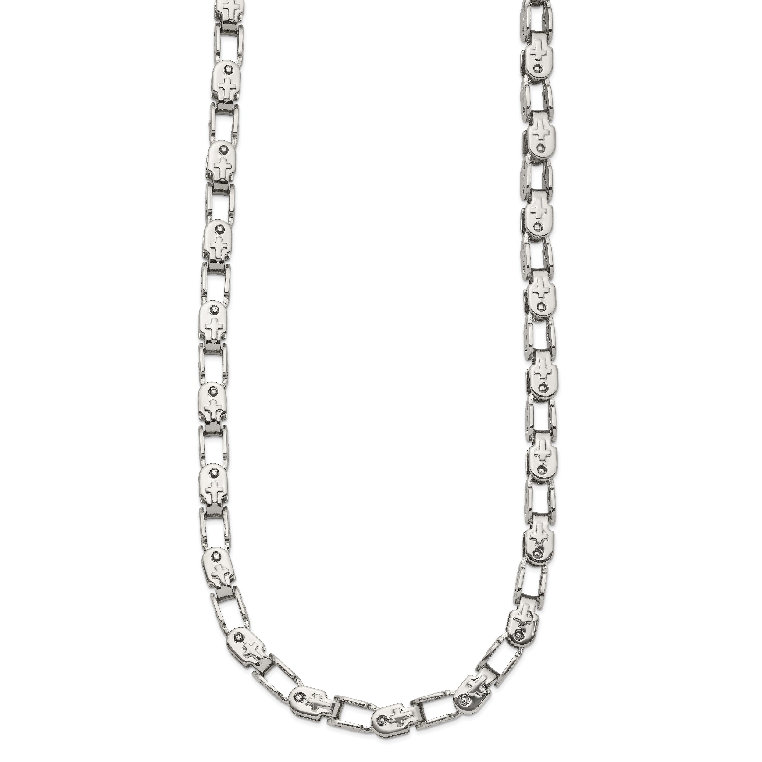 Chisel Stainless Steel Polished 22 inch Fancy Link Chain