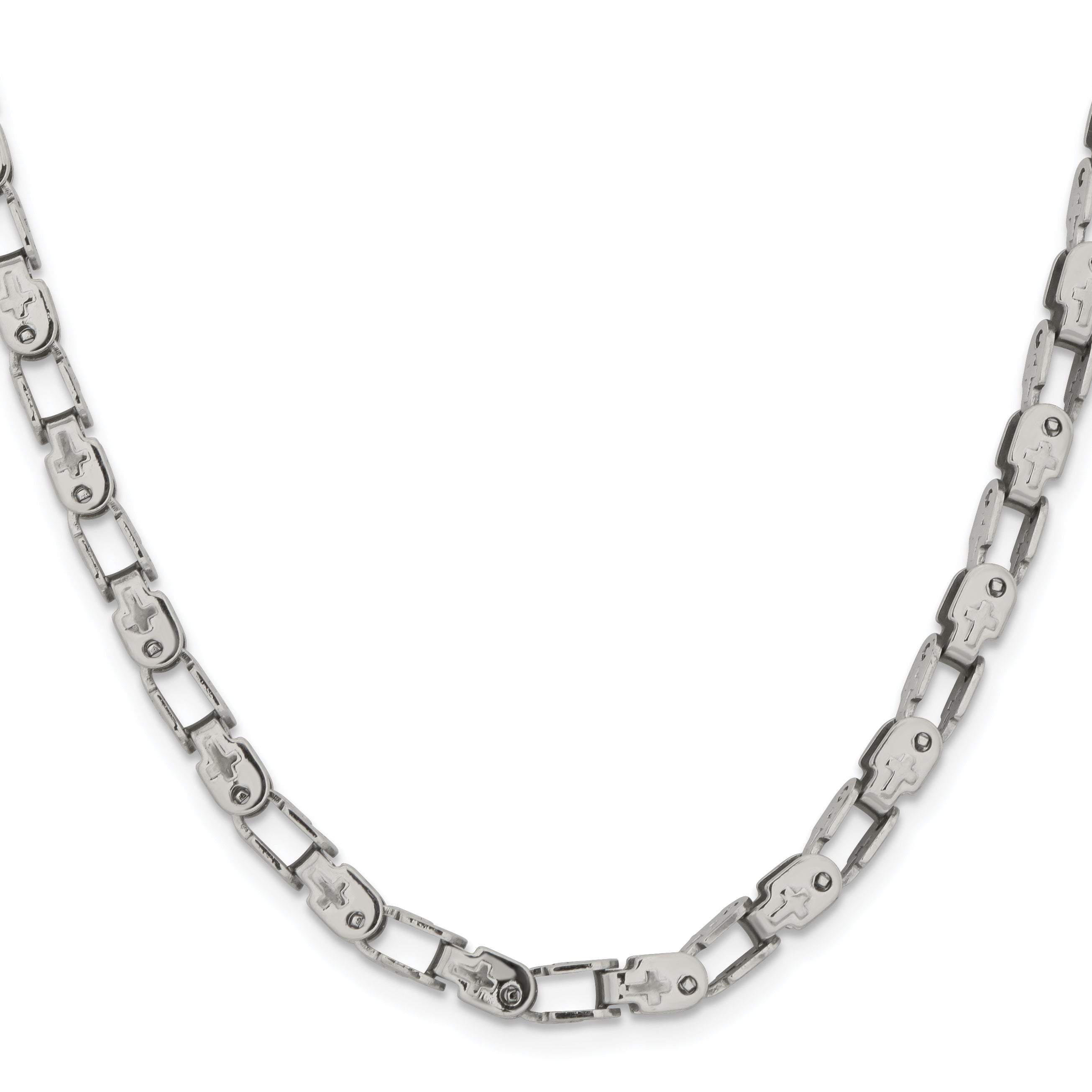 Women's Stainless Steel Open Link Chain Necklace 5.5mm