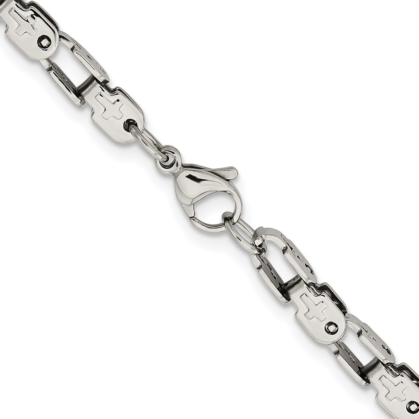 Chisel Stainless Steel Polished Fancy Link Chain
