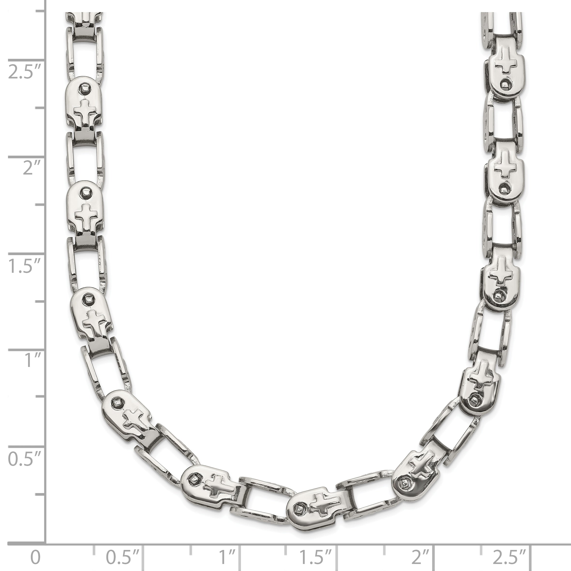 Chisel Stainless Steel Polished 22 inch Fancy Link Chain