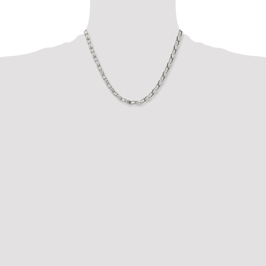 Women's Stainless Steel Open Link Chain Necklace 5.5mm