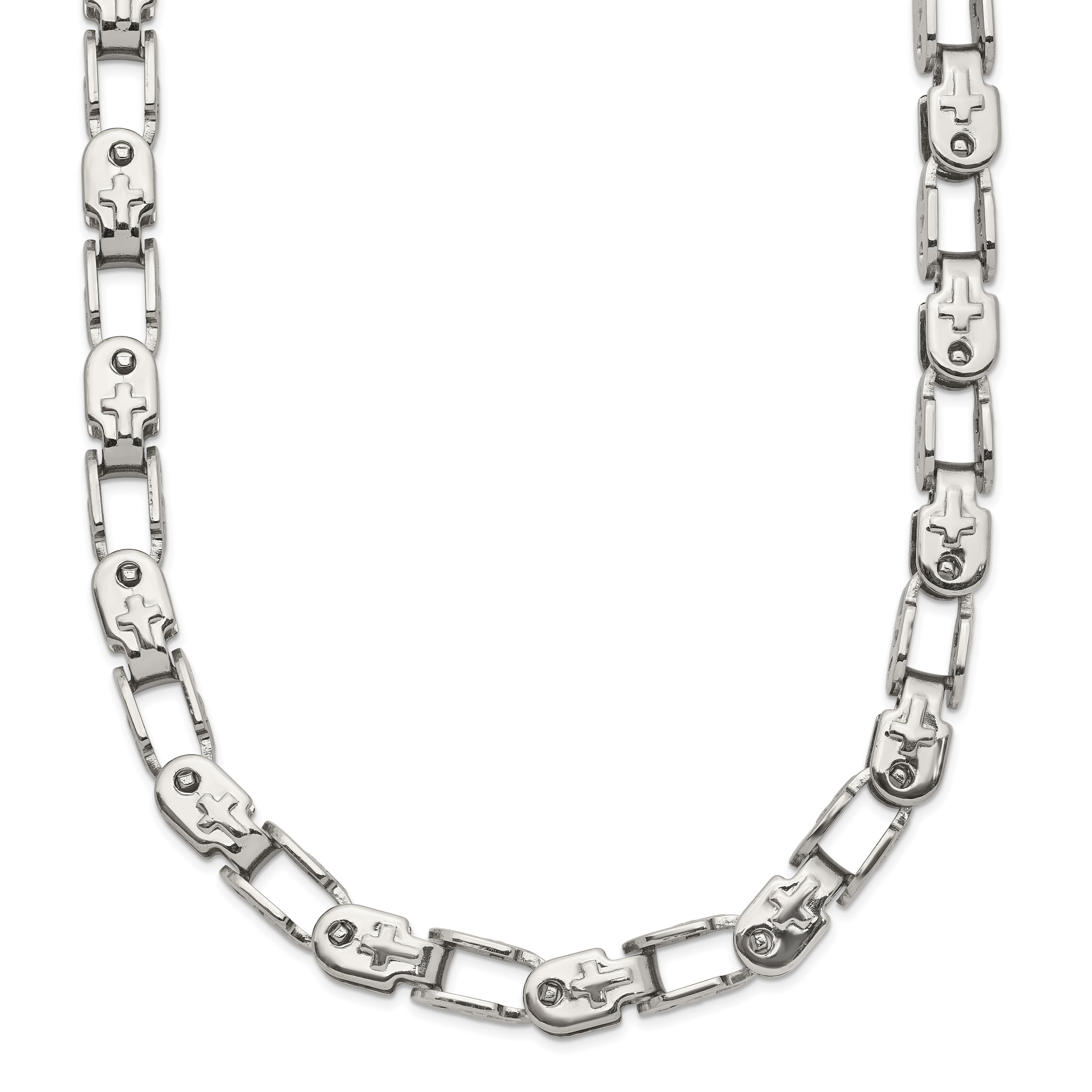 Women's Stainless Steel Open Link Chain Necklace 5.5mm