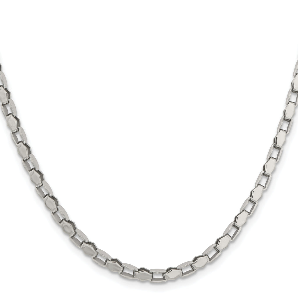 Women's Stainless Steel Open Link Chain Necklace 3.5mm