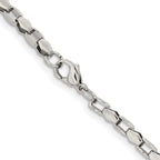 Women's Stainless Steel Open Link Chain Necklace 3.5mm
