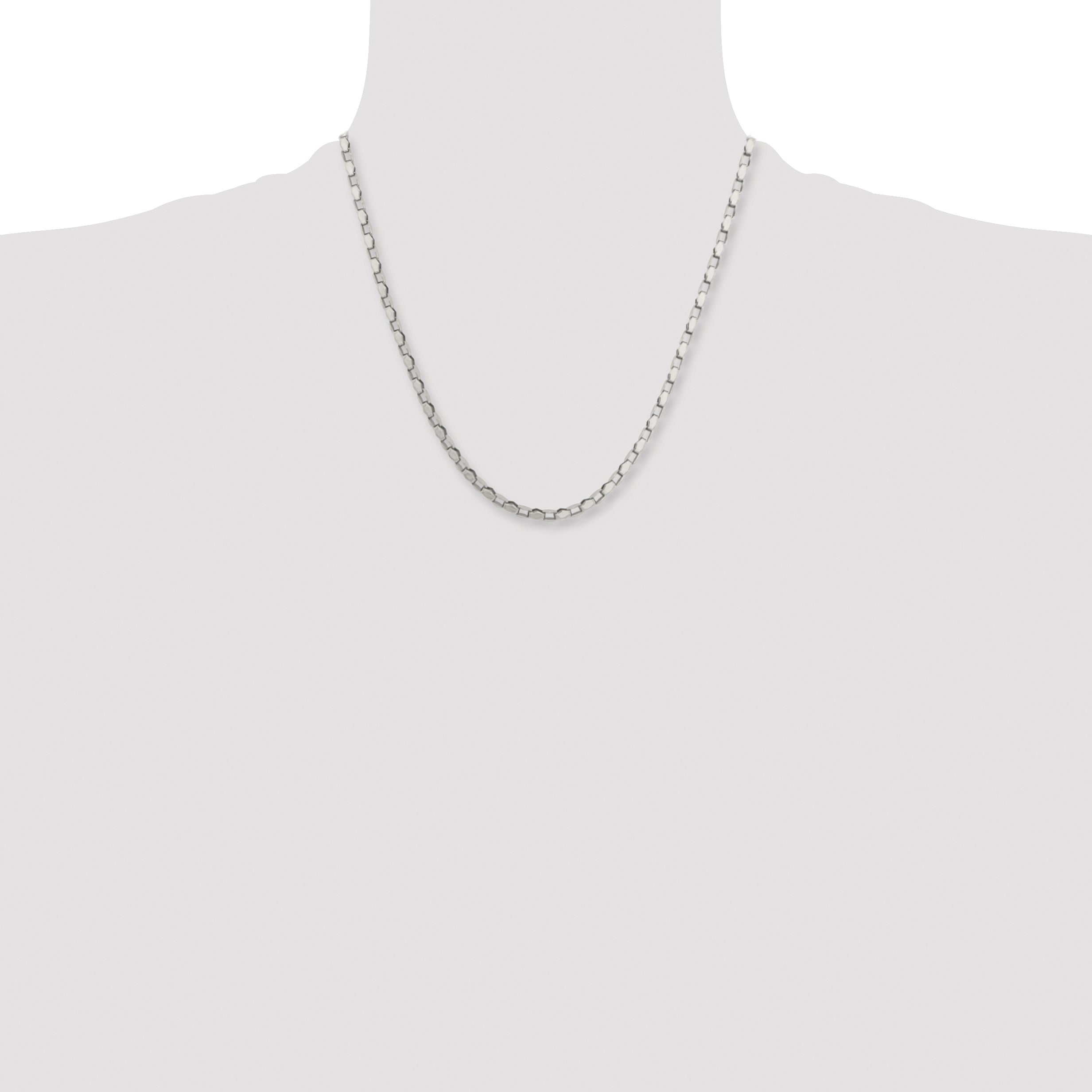 Stainless Steel Polished Fancy Link 20in Chain