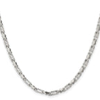 Women's Stainless Steel Open Link Chain Necklace 3.4mm